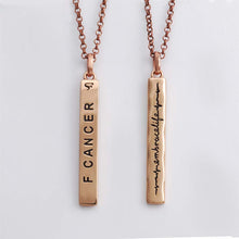 Load image into Gallery viewer, F Cancer Embrace Life Pendant - Copper