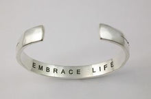Load image into Gallery viewer, F Cancer Bracelet - Sterling Silver