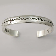 Load image into Gallery viewer, F Cancer Bracelet - Sterling Silver
